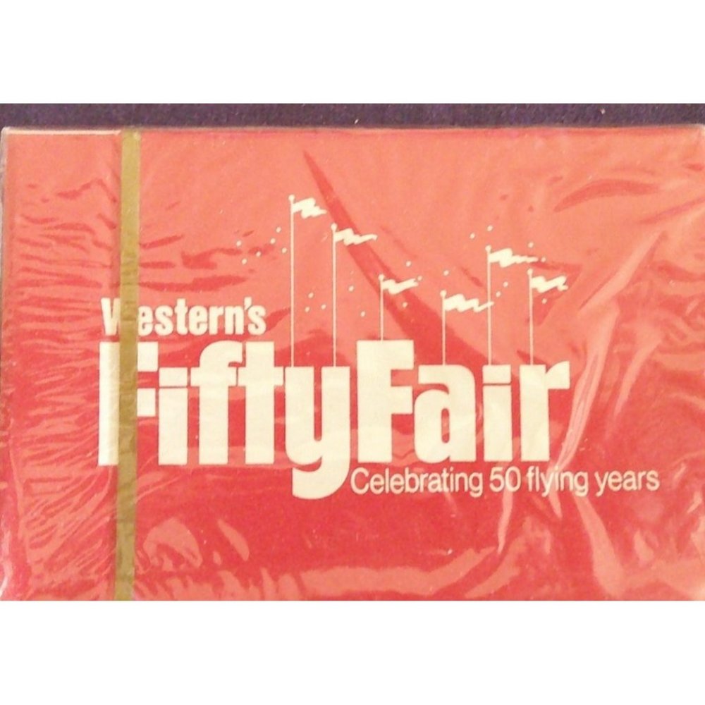 WESTERN " Fifty Fair" Airline Playing Cards, Memorabilia, Collector * P010 af